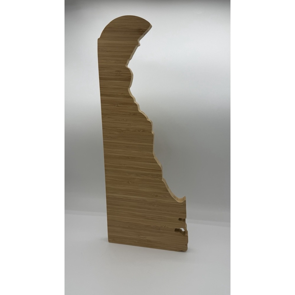 Delaware Cutting Board State Shaped Organic Wood For New Family Home Housewar...